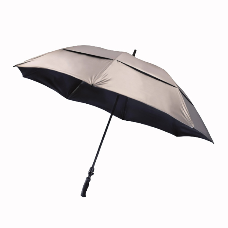 Portable Golf Umbrella Large Windproof Double Canopy - Automatic Open Strong Oversized Rain Umbrellas