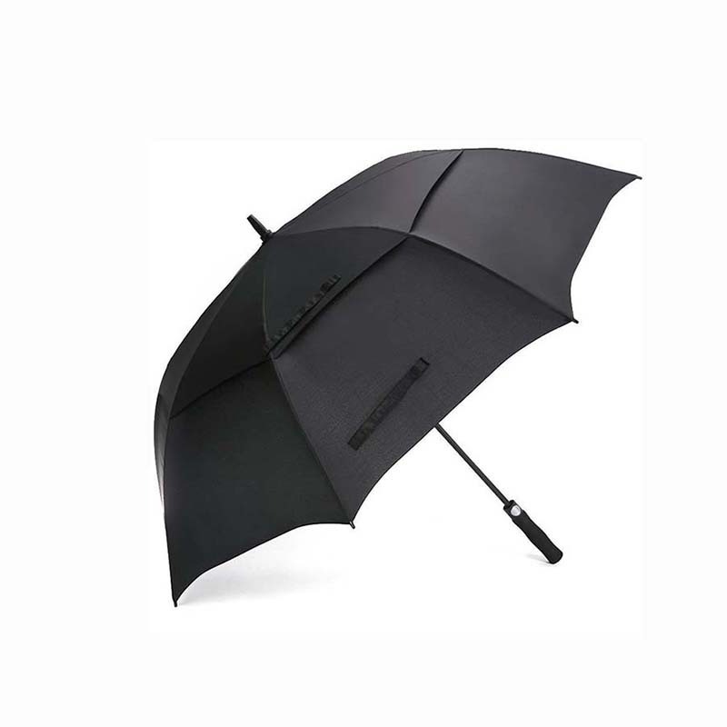 Portable Golf Umbrella Large Windproof Double Canopy - Automatic Open Strong Oversized Rain Umbrellas