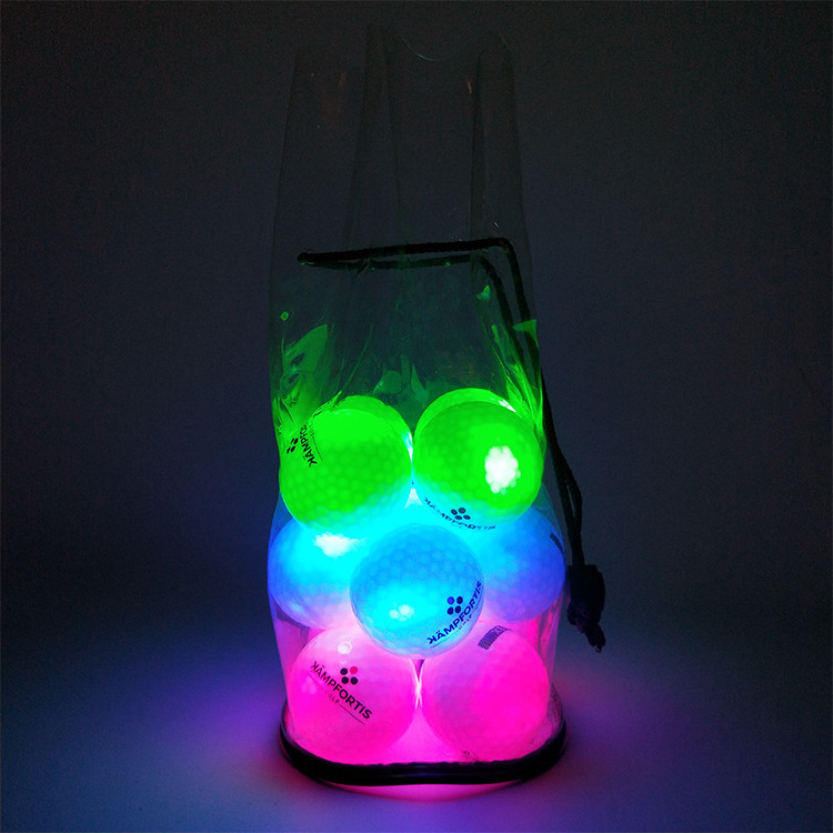 Multicolor Optional LED Night Golf Light Ball Glowing Balls