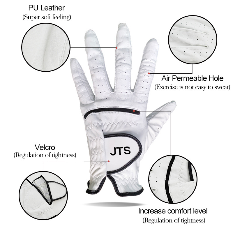 Wholesale Men Junior Golf Glove Custom Logo Soft Leather Golf Gloves