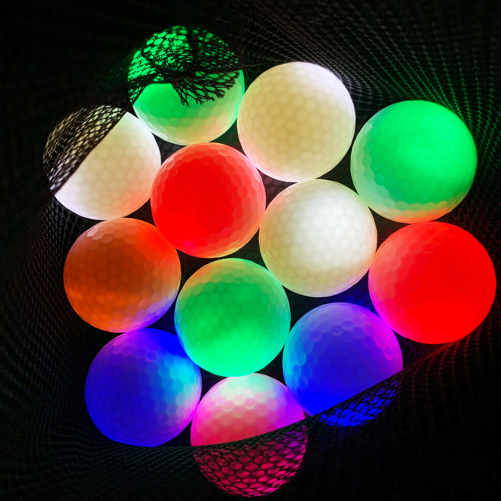 Multicolor Optional LED Night Golf Light Ball Glowing Balls