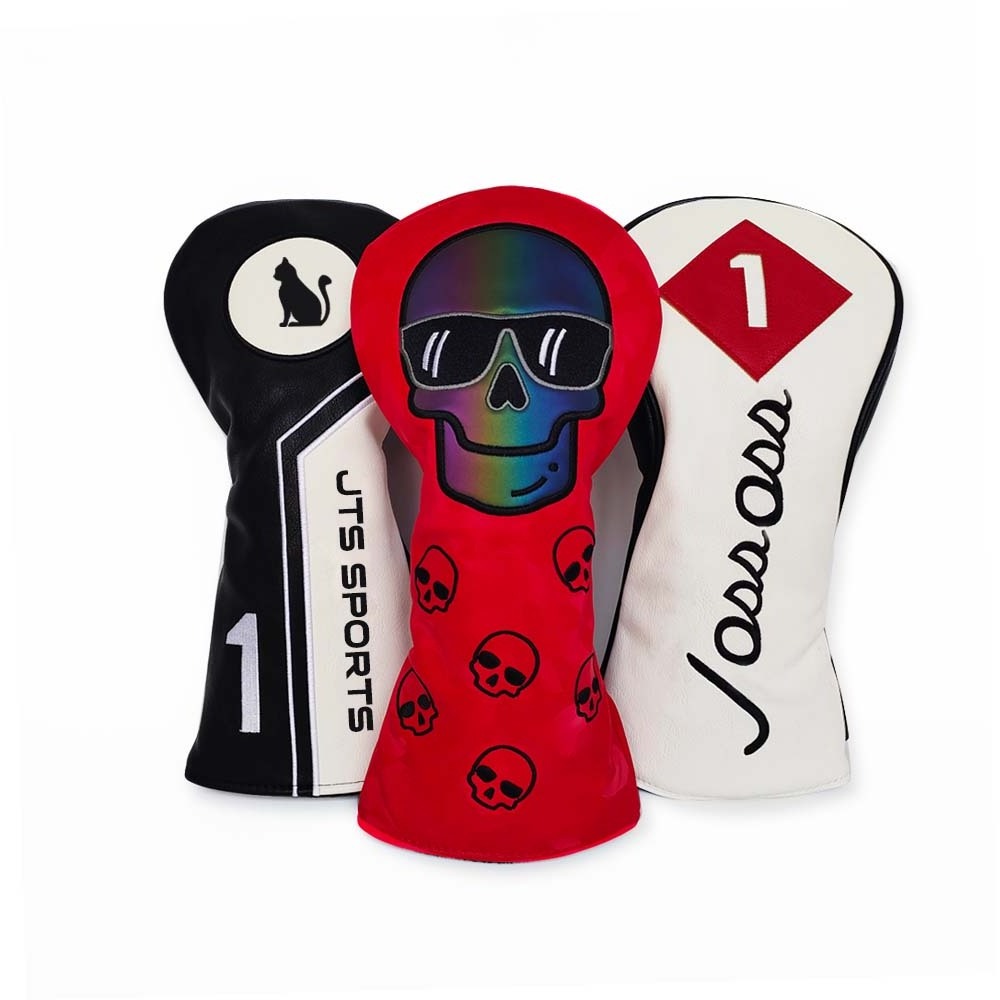 Factory price Custom Golf club Headcover for driver New PU Leather waterproof golf headcovers