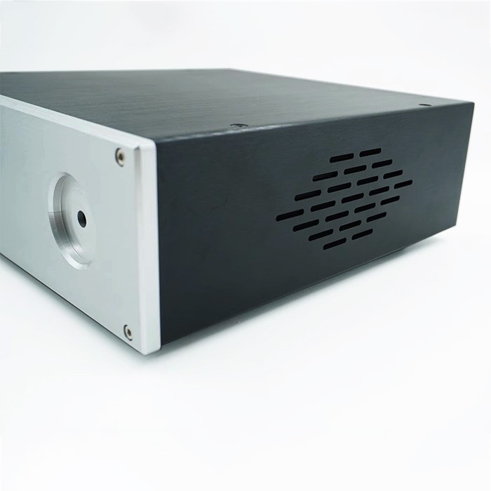 Manufacturer Full Aluminum Preamplifier Audio AMP Amplifier DIY Silver Black Chassis Box Case Cabinet Enclosure