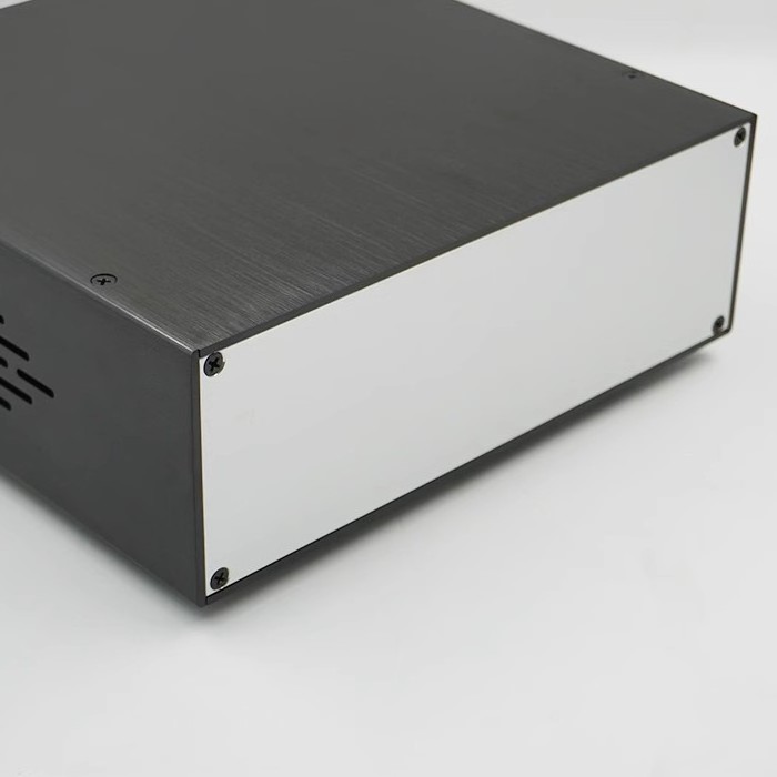 Manufacturer Full Aluminum Preamplifier Audio AMP Amplifier DIY Silver Black Chassis Box Case Cabinet Enclosure