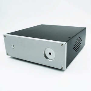 Manufacturer Full Aluminum Preamplifier Audio AMP Amplifier DIY Silver Black Chassis Box Case Cabinet Enclosure