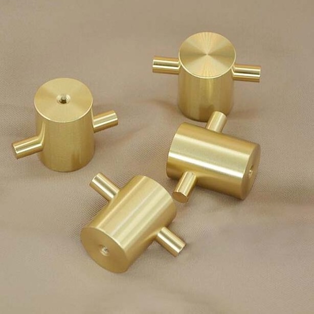 Precision Machined Solid Brass Furniture dresser Wardrobe Drawer cabinet Pull Handles Knobs