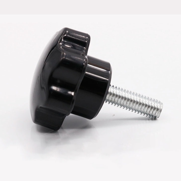 M5 M6 M8 M10 25mm 32mm 40mm Plastic Head Male Threaded Replacement Thumb Screw Clamping Star Hand Knob