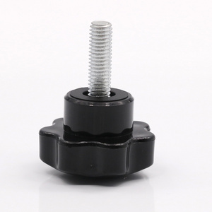 M5 M6 M8 M10 25mm 32mm 40mm Plastic Head Male Threaded Replacement Thumb Screw Clamping Star Hand Knob