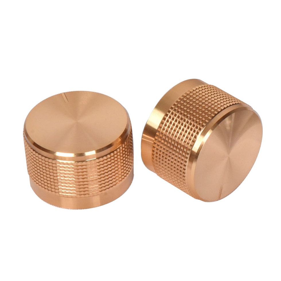 Aluminum Alloy Highlight 26X17mm Pineapple Knurled Potentiometer Knob