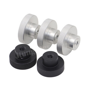 M6 M8 Aluminium Adjustable Torque Knobs Clamping Knob Big Knurled Round Cabinet Knob Door Handle for Shaft