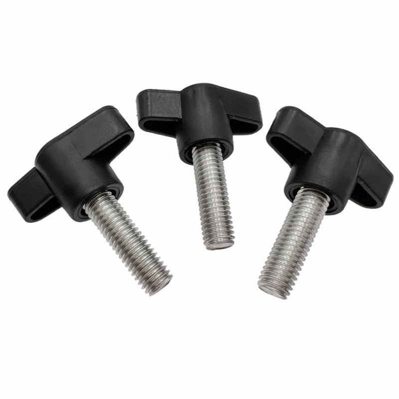 M5 M6 M8 M10 M12 Straight plastic head hand screw T-shaped plastic head handle screw Z-shaped star knob