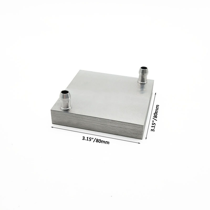 80x80mm 80x160mm 80x250mm Aluminium Water Liquid Cooling Heat sink Block Plate heat exchanger