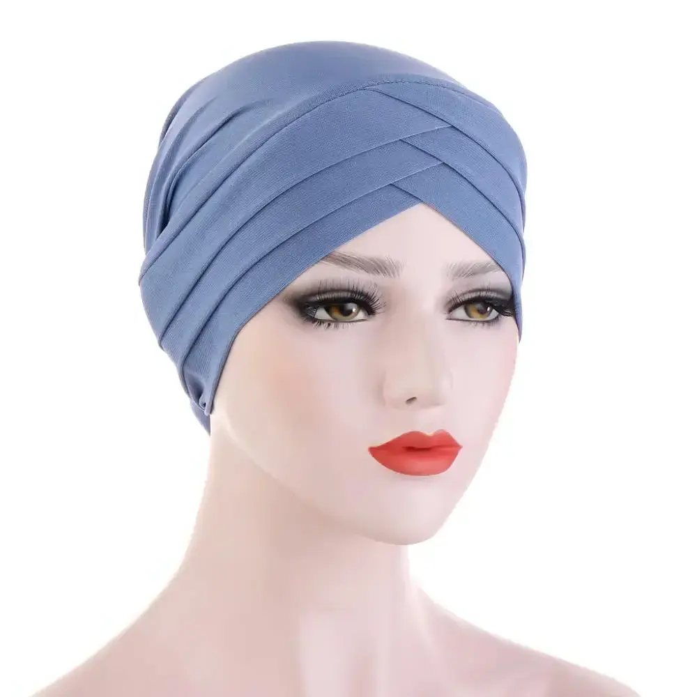 women Turban Wrap African Hat Turban Hair Bohemian Polyester Headwrap wholesale headband Braided hat