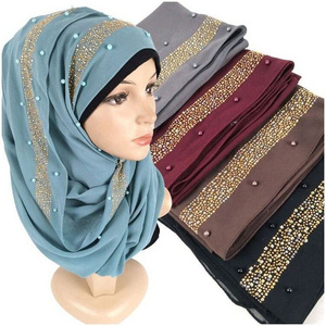 Dubai Hijab 2022 Female Muslim Headwrap Shawl Muslim Chiffon Hijabs Fabrics Scarves