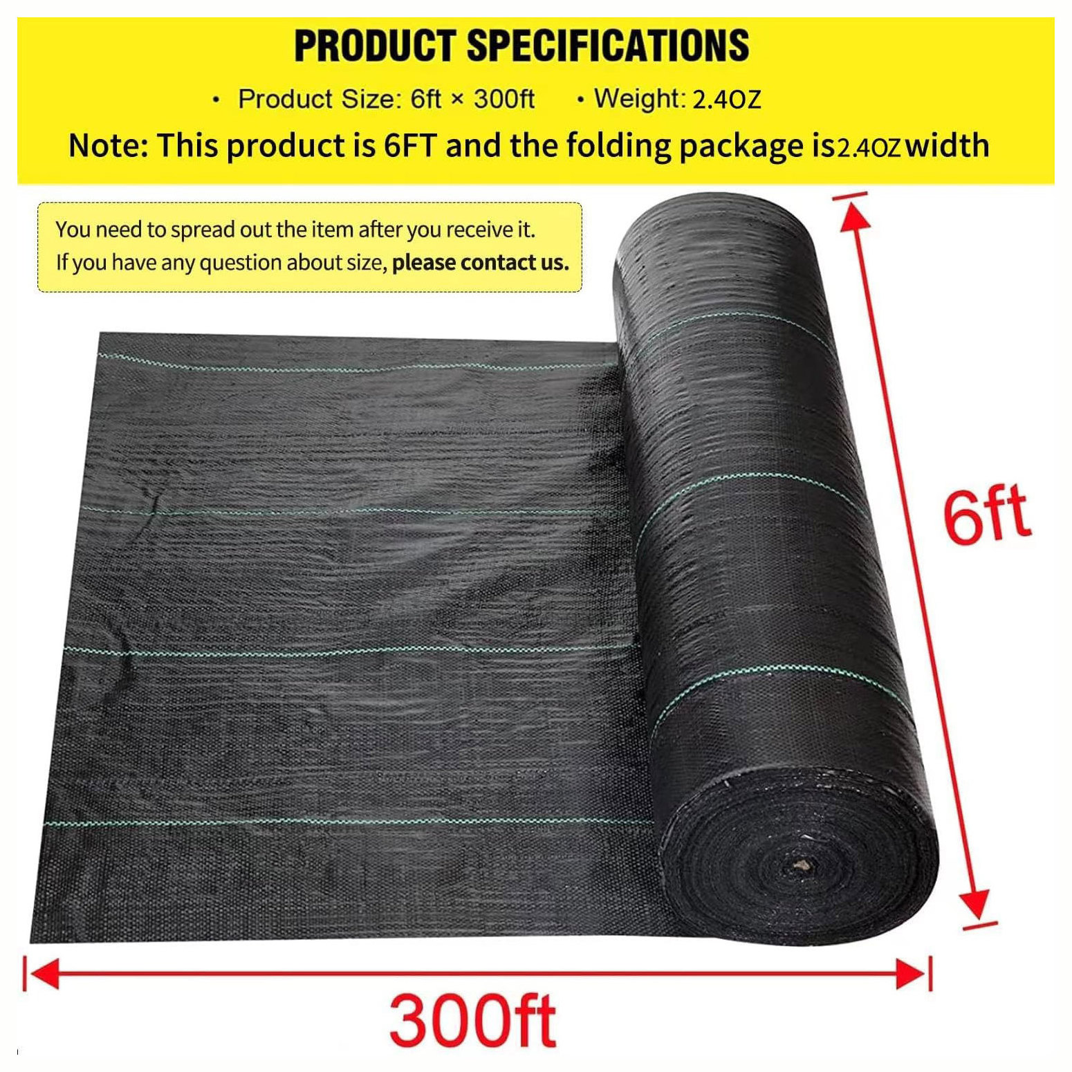 soil stabilization water permeable anti weed mat pp woven ground cover weed control mat for greenhouse