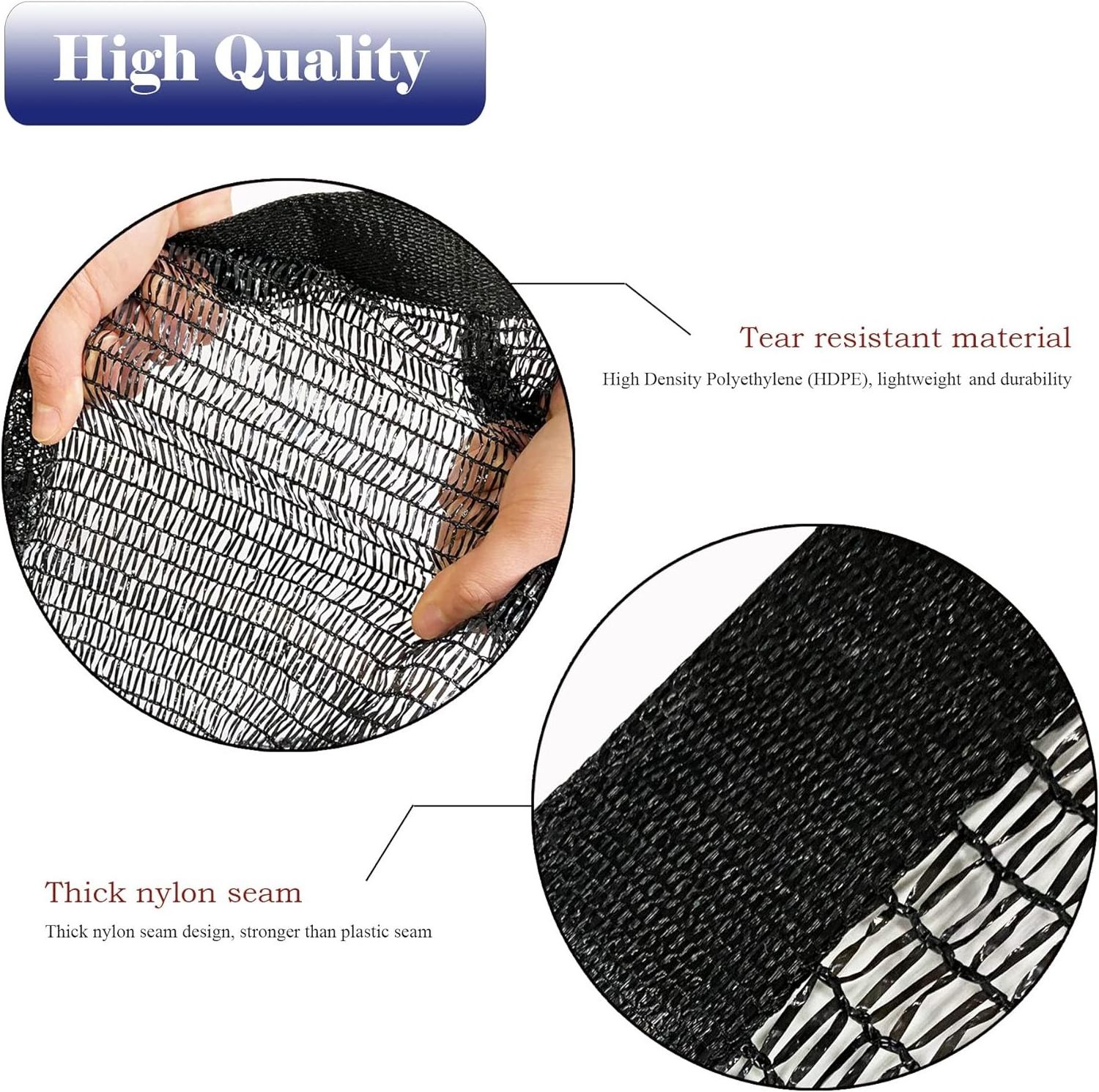 Anti UV Black Sun Insulation shade Net Sunshade Mesh Netting for Vegetable Cultivation Agriculture