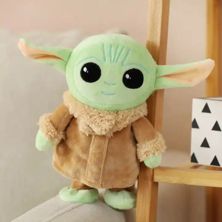 CL830 Stuffed Plush Toys Baby Yoda Aliens Toys Wearing Clothes Big Eyes Kids Action Figure Child Yoda Toys