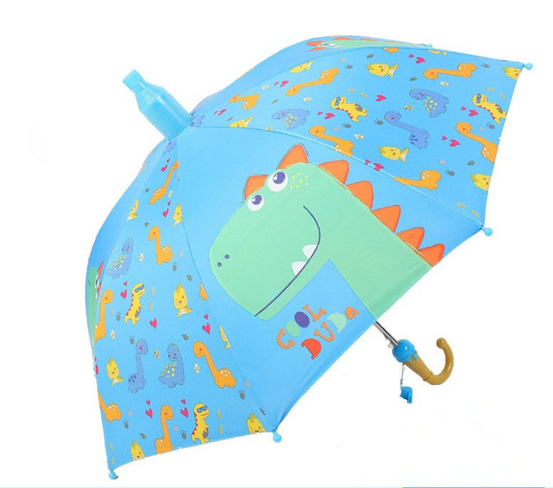 JTX756 Customized Kids Automatic Umbrella Students Cartoon Cute Umbrella Kids Girl Boy Long Handle Sun Umbrella