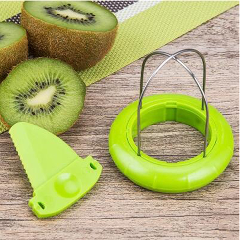 JTX060 1PC Creative Fruit Cutting Knife Fruit Peeler Salad Cooking Tools Lemon Peeling Gadgets Stainless Steel Kiwi Cutter