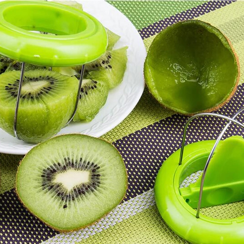 JTX060 1PC Creative Fruit Cutting Knife Fruit Peeler Salad Cooking Tools Lemon Peeling Gadgets Stainless Steel Kiwi Cutter