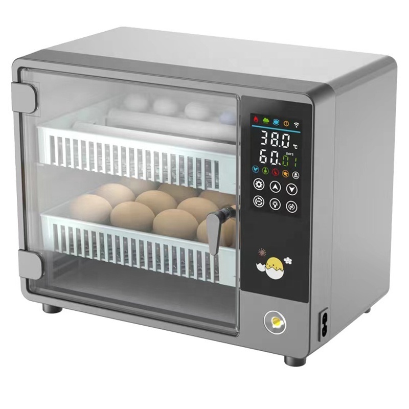 JIATAI 24 eggs fully automatic incubator for quail goose duck eggs hatching