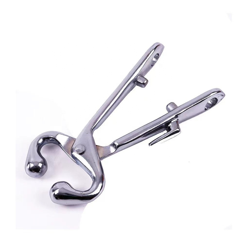 JIATAI  Stainless steel cow tool  bull holder nose ring without chain  for cattle farming equipment