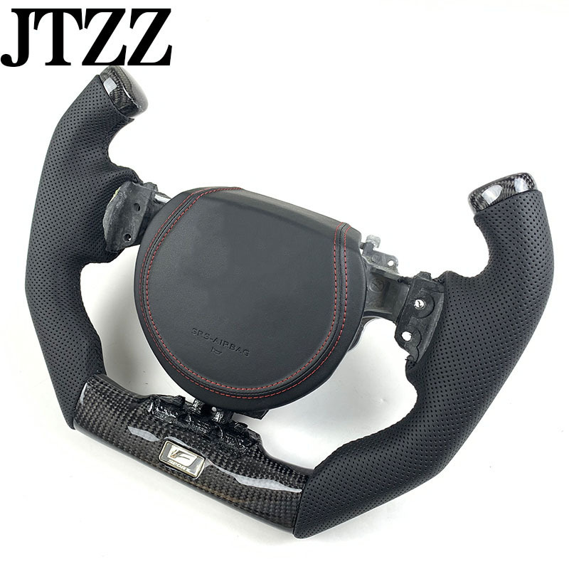 FOR Lexus F1 racing car model carbon fiber handmade leather customized steering wheel car interior