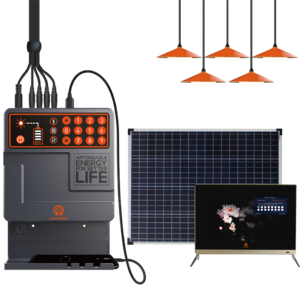 Pay As You Go Solar Power Lighting Kit Off Grid 40W Mini Portable PAYG Solar Home Energy Storage System for DC TV Fan Radio