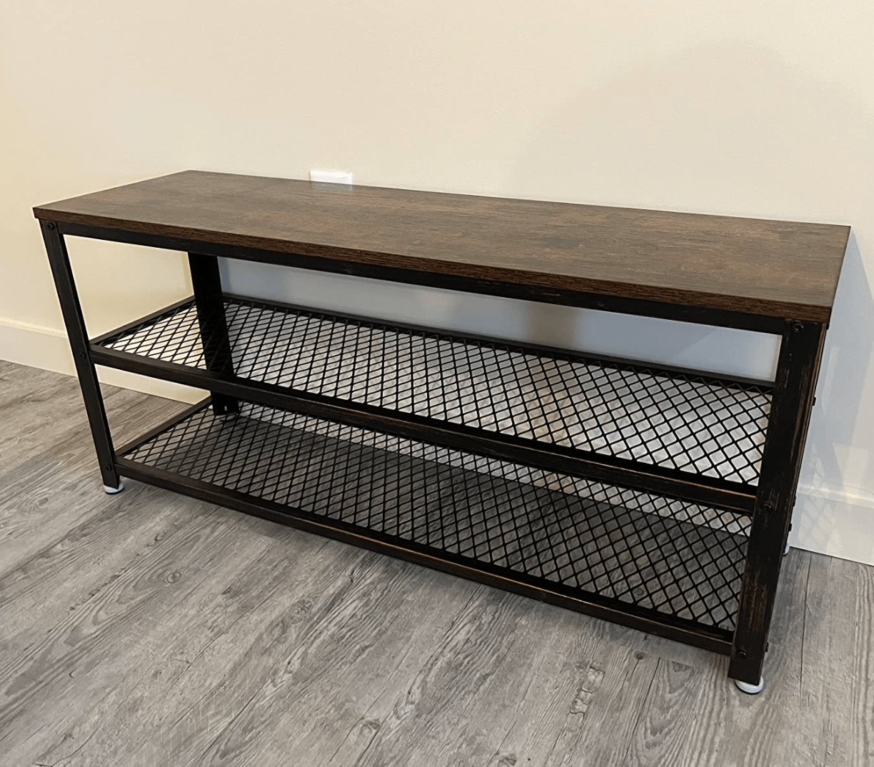 Rustic PB top shoe rack shoe storage cabinet for living room bedroom entryway mudroom