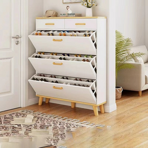 Space saving shoe rack cabinet with drawer modern design shoe storage cabinet cheaper