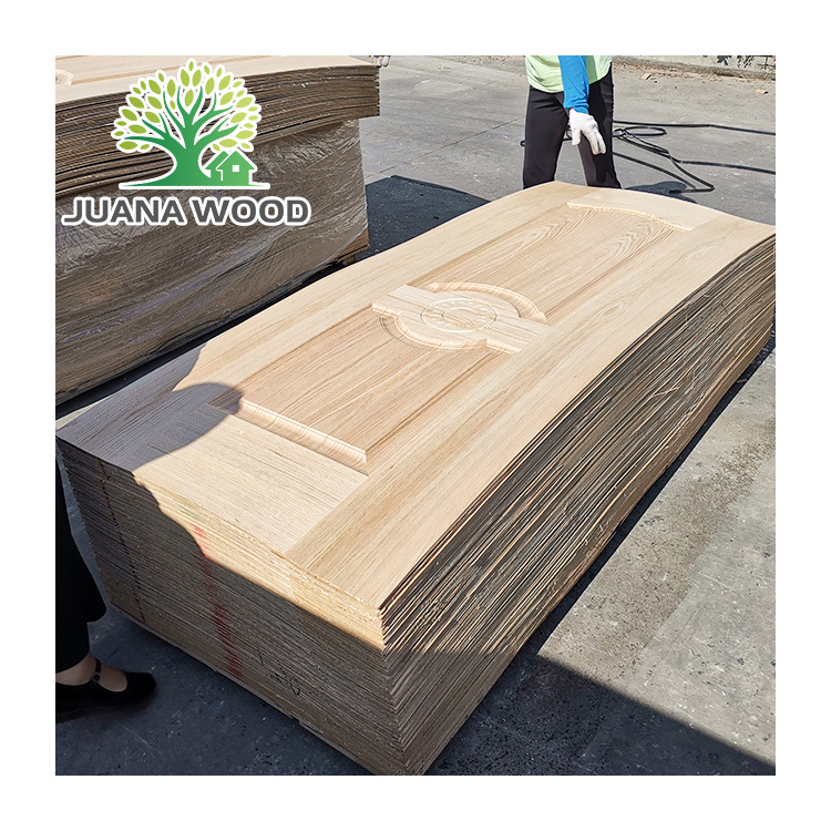 Natural Wood Veneer Door Skin mdf deep moulded skin door panel