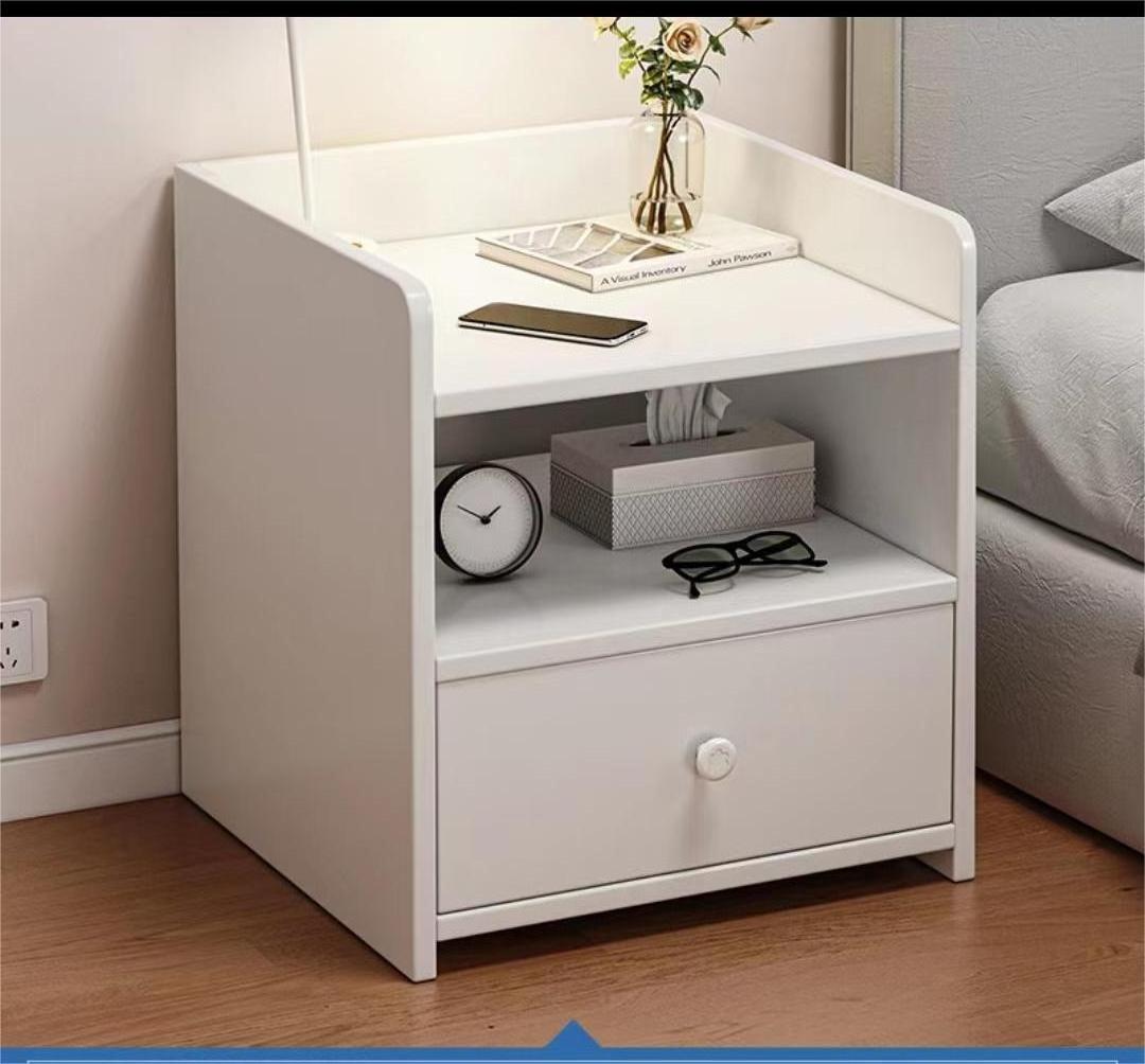 Fashionable bedside table  smart bedside storage cabinet cheap nightstand with drawer