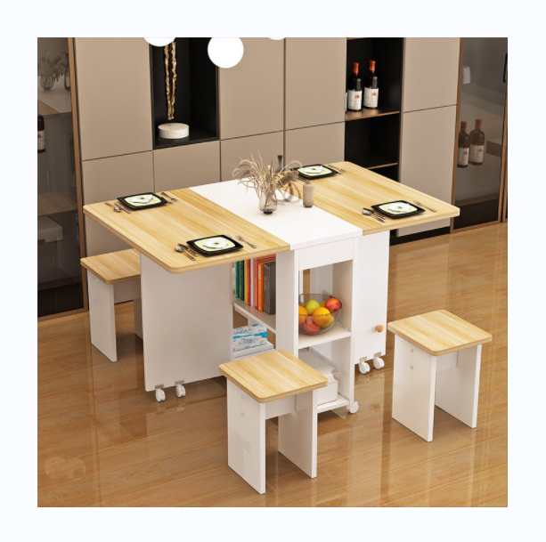 modern creative folding table and chair set space saving coffee table multipurpose foldable kitchen dining tables set