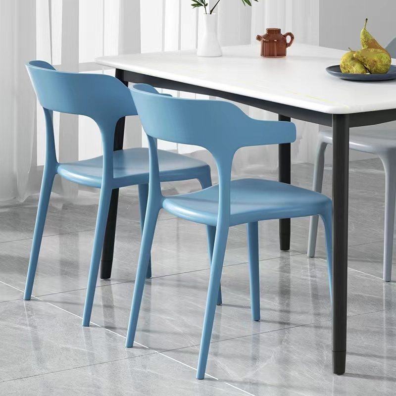 Fashion furniture modern comfortable plastic dining chair colorful PP dining room chair furniture