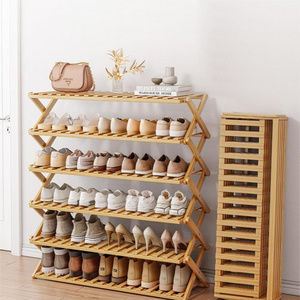 Space saving durable shoe racks bamboo folding shoe cabinet home furniture shoe rack cabinet