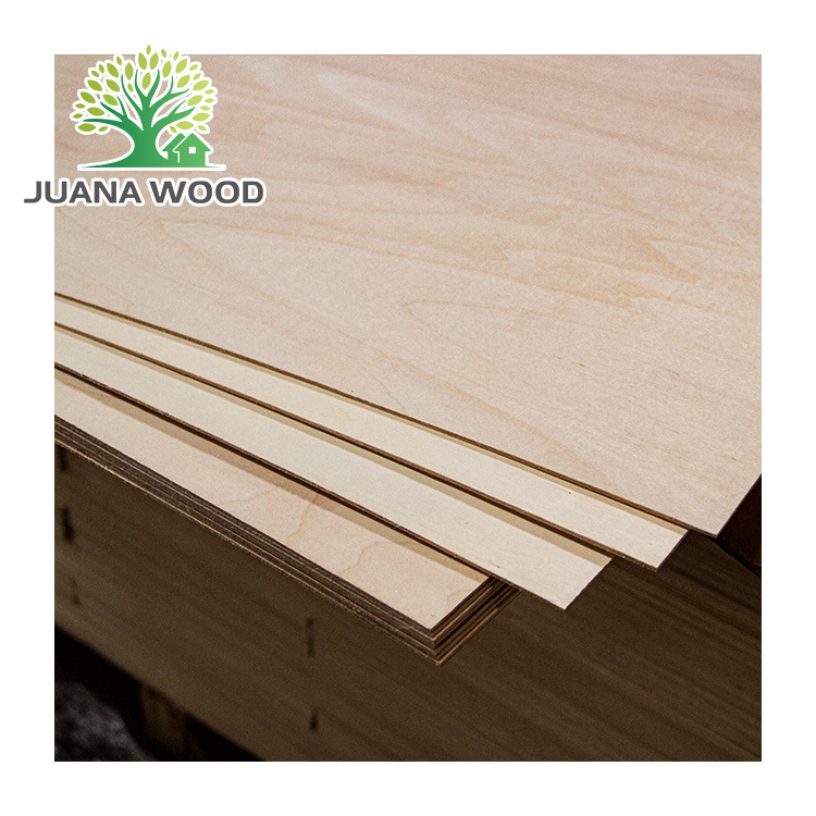 Aircraft Grade Basswood Plywood Sheet For Laser Cutting Hobby Craft Model Material Basswood Sheets 1.5mm 2mm 3mm China Factory