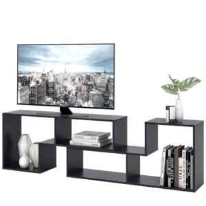 Flat TV Stand 43 45 55 Inch TV Modern Entertainment Center with Storage Rack Media Console Bookshelf for living room