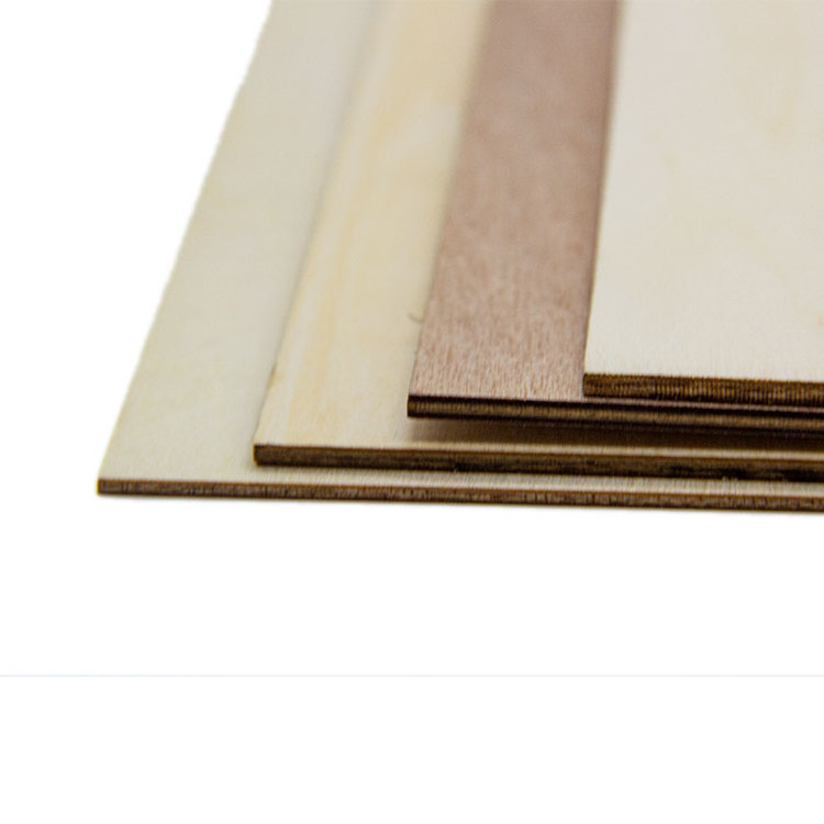 Aircraft Grade Basswood Plywood Sheet For Laser Cutting Hobby Craft Model Material Basswood Sheets 1.5mm 2mm 3mm China Factory