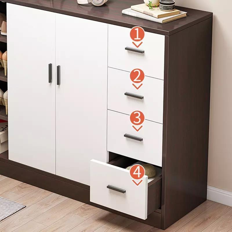 Modern minimalist chest of drawers light luxury Nordic bedroom shoe storage drawer cabinets for living room