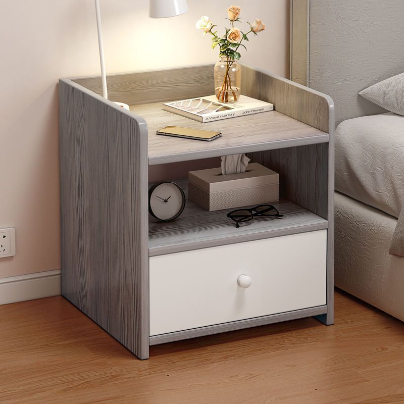 Fashionable bedside table  smart bedside storage cabinet cheap nightstand with drawer