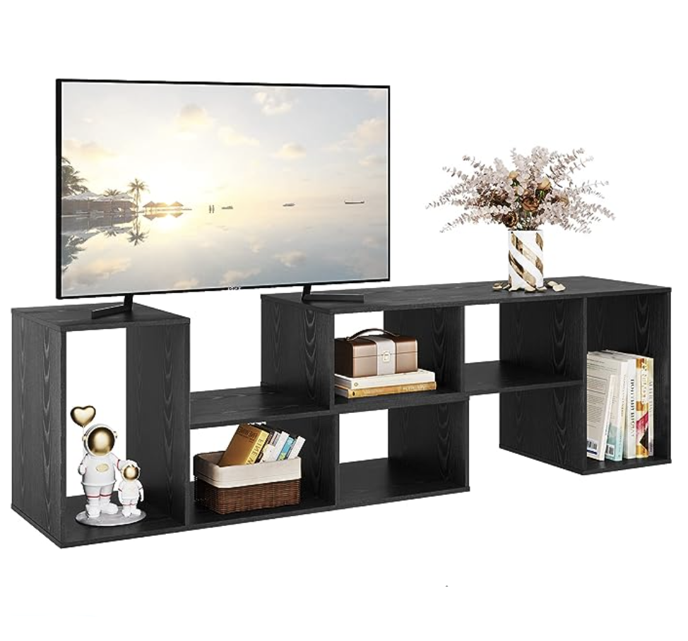 Flat-screen TV stand 43 45 55 inch Modern TV cabinet with storage rack Media console Bookshelf TV Stand for living room