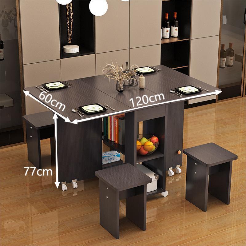 modern creative folding table and chair set space saving coffee table multipurpose foldable kitchen dining tables set