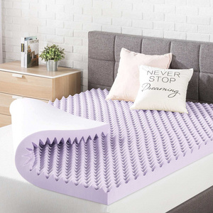 Mattress 3 Inch Egg Crate Memory Foam Mattress Topper with Soothing Lavender Infusion