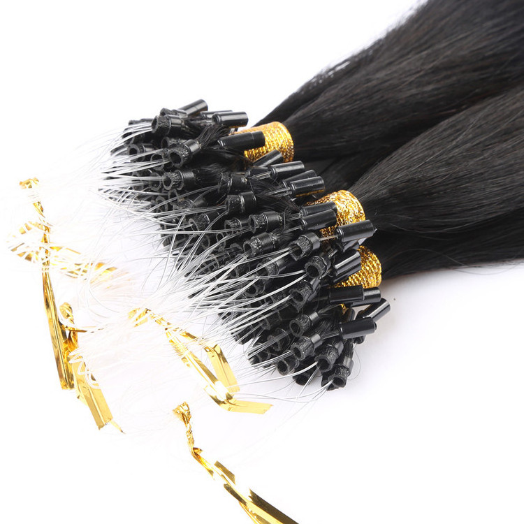 Micro Ring Links Easy Loop Beads Cheap Remy brazilian Human Hair Extension Micro Ring Loop Hair Extension