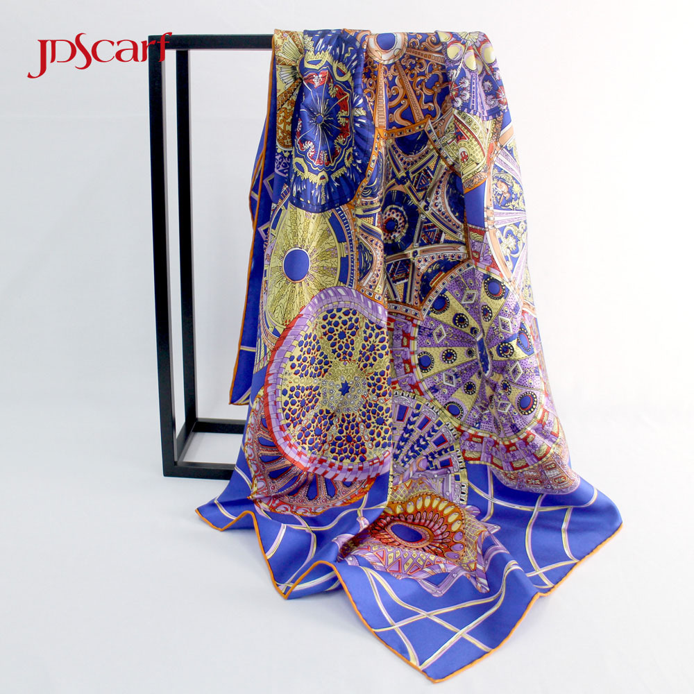 Sex sexy style turkish arab muslim square silk satin pakistani women scarf hijabs