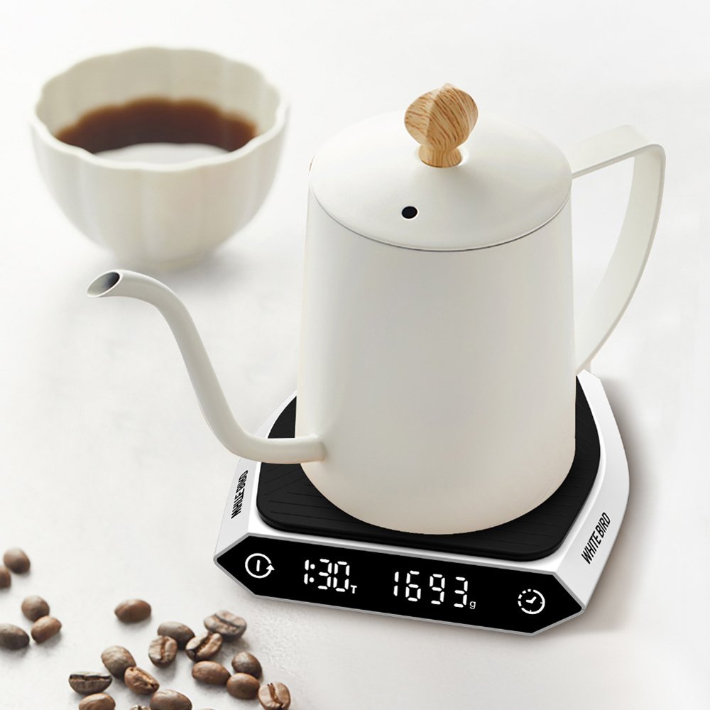 Whitebird Electronic Coffee Scale Timer Whitebird Electronic Coffee Scale Kitchen Coffee Weighing Scale with Timer