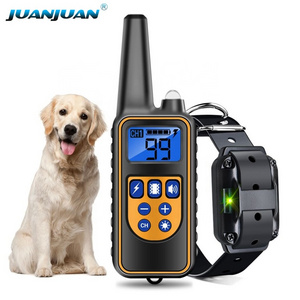 Dog Training Collar Rechargeable Dog Shock Collar Rainproof Training Collar Long Remote Range Adjustable Shock Levels Shock Coll