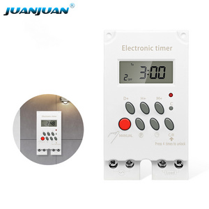 KG316T-II Digital Electronic Smart Din Rail Programmable Power Off Delay Timer Switch 220V