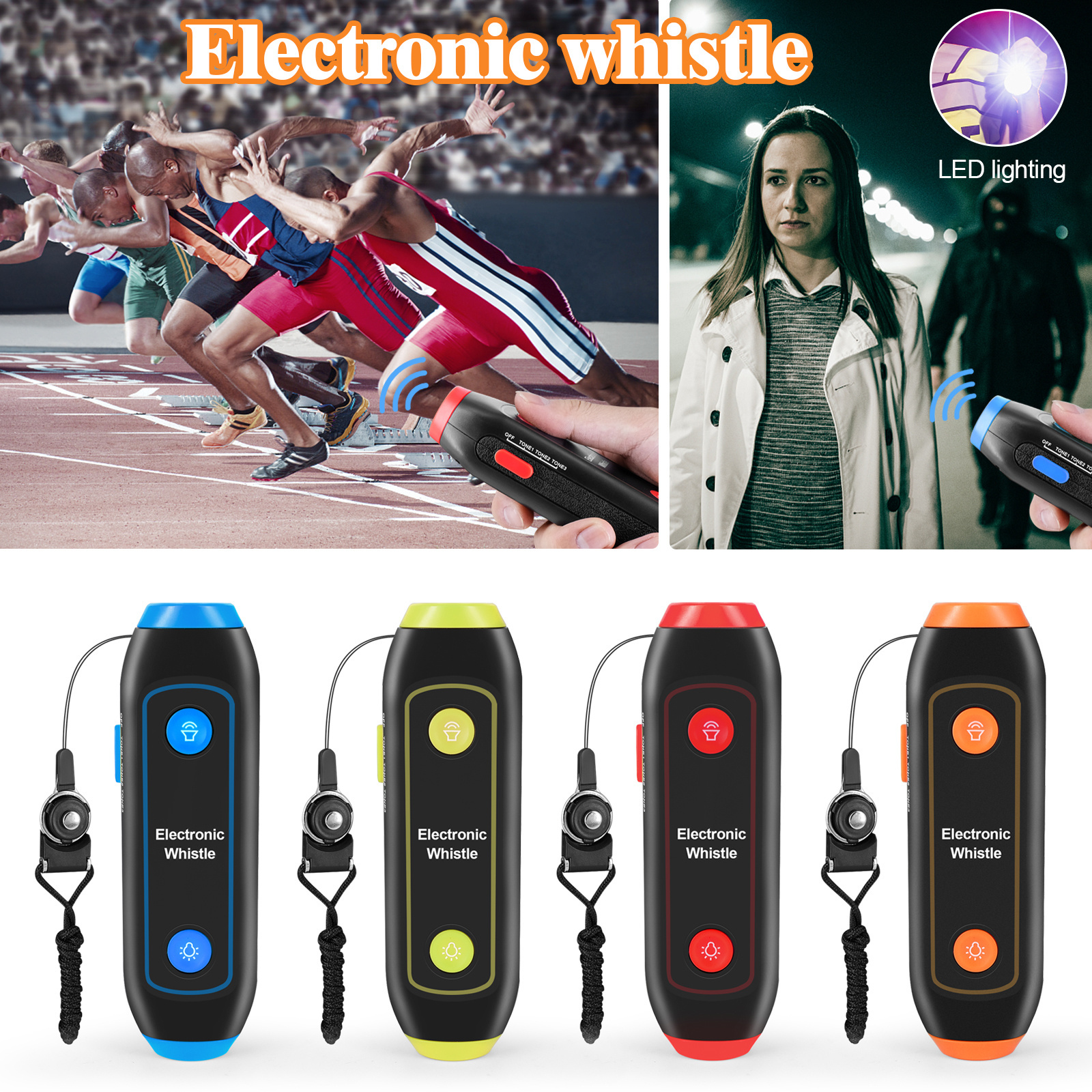 125 high-volume loudest electronic whistle Multi-function outdoor Sports Electronic Whistles for coaches referees PE teachers