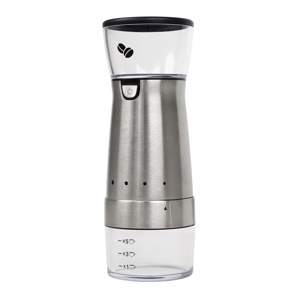 New Arrivals 2 in 1 Electric Coffee Grinder Stainless Steel Electric Bean Grinder 5 Speed Thickness Adjustable